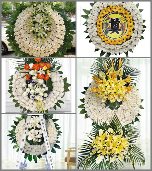 河南南阳镇平县安字营镇史坡村花圈速递